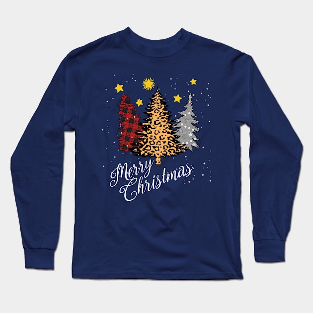 Christmas Tree in The Snow Long Sleeve T-Shirt by TVmovies